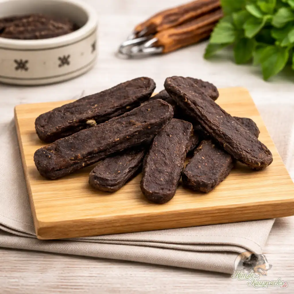 Wildfleisch Hunde-Kausticks – natürlicher Snack zur Belohnung. Wildfleisch Hunde-Kausticks