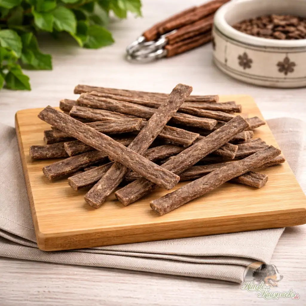 Wildfleisch Stickies sind gesunde Hundesnacks die zu 100% aus Wildfleisch bestehen