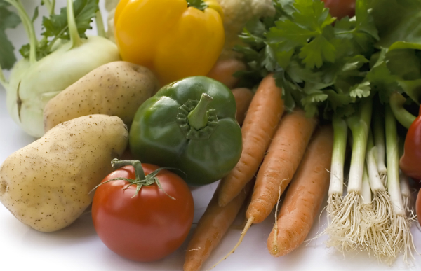 Gemüse für die Zubereitung daheim