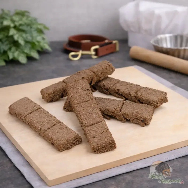 Müsliriegel mit Banane Hundekausnacks