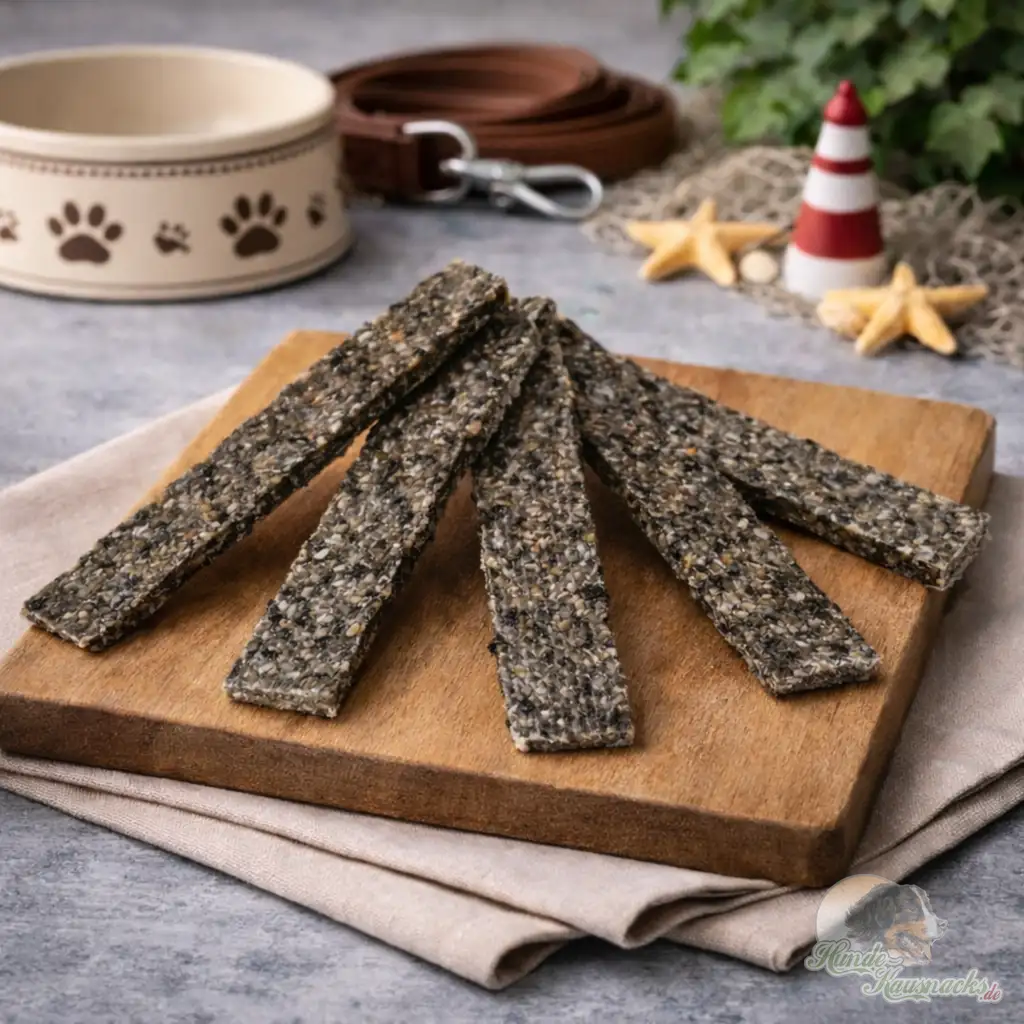 Lachshaut-Kaustreifen 12cm als Fisch-Kausnack für Hunde