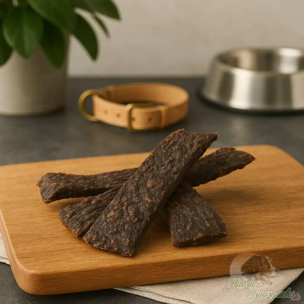 Rind-Fleischstreifen (Natur) – natürliche, fettarme Rindfleischstreifen als gesunder Hundesnack und Belohnung für Training & Alltag