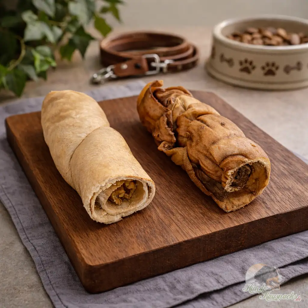 Pferdehaut-Rolle 15 cm Gr.L, robuster, hypoallergener Zahnpflege-Kausnack