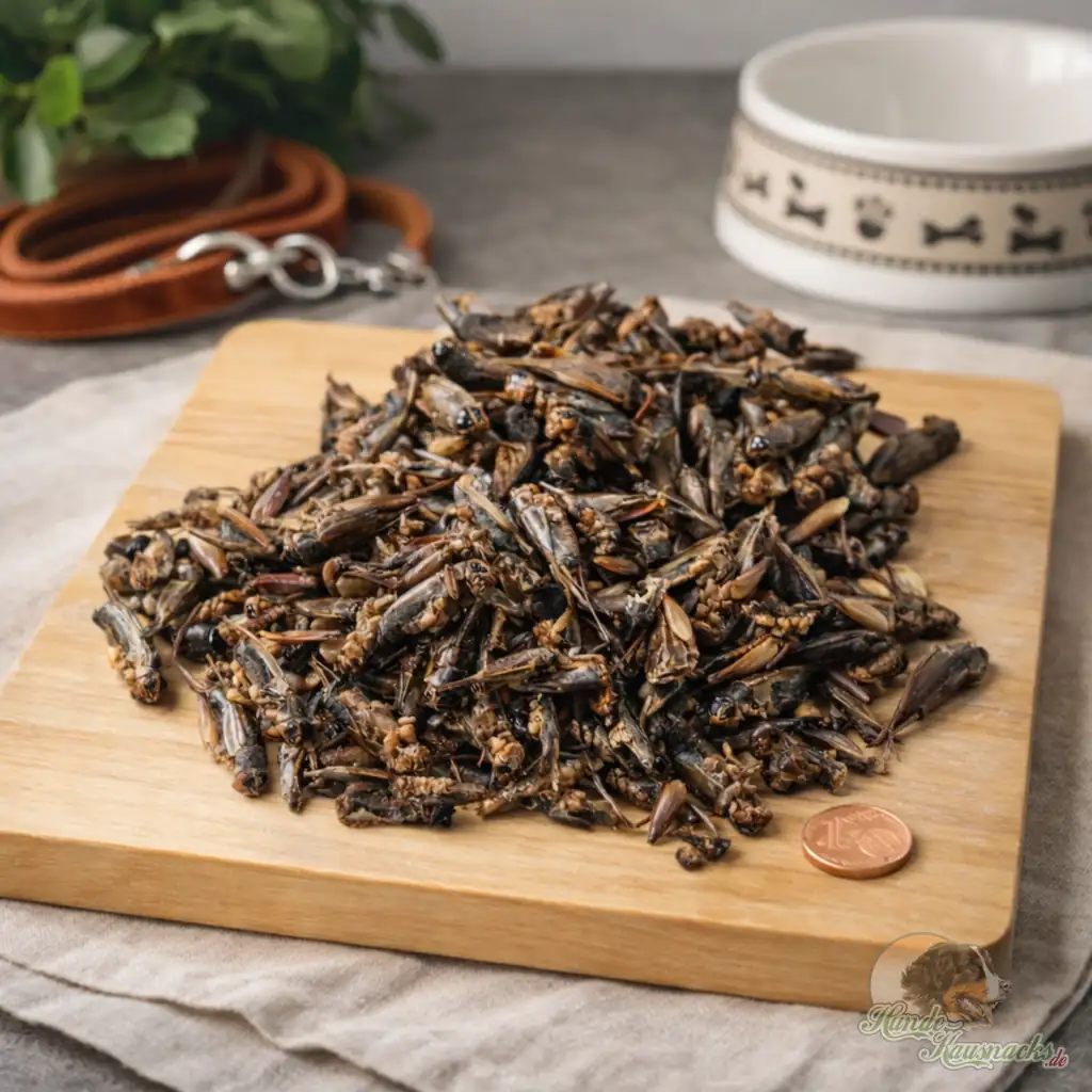 Getrocknete Grillen als Trainingssnack für Hunde