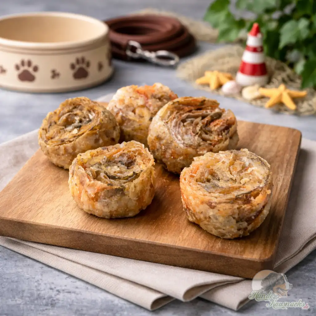 Rotbarschhaut-Taler als fettarmer Kausnack für Hunde