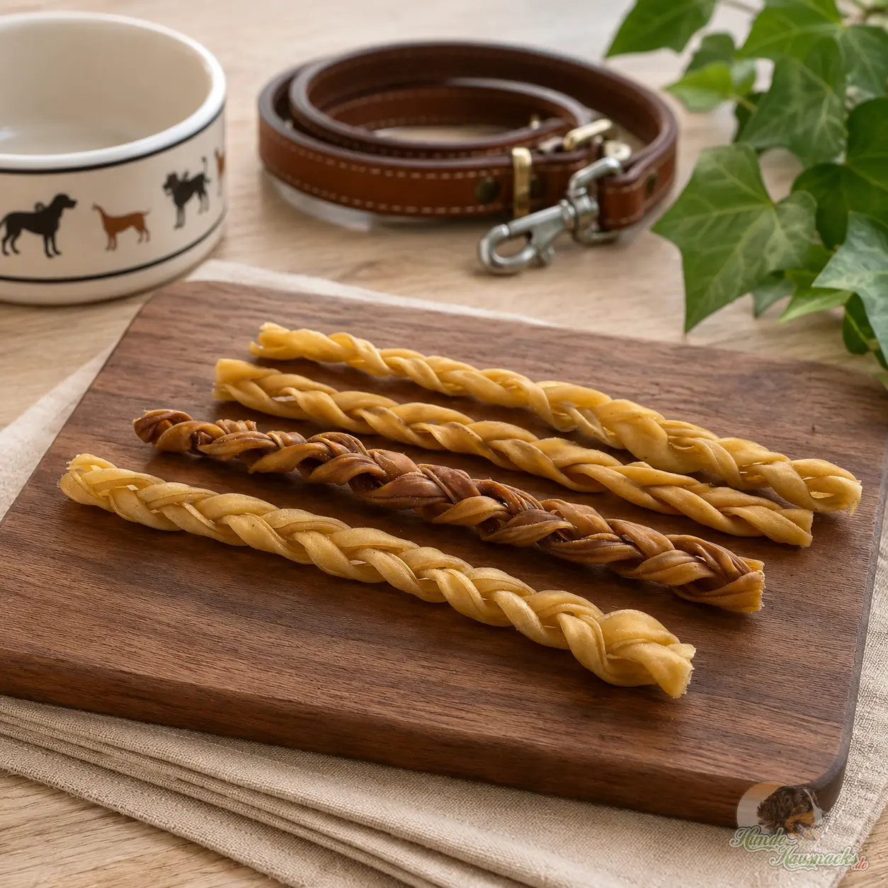 Ziegenhaut-Zopf 30 cm – Produktdarstellung teilweise mit KI bearbeitet