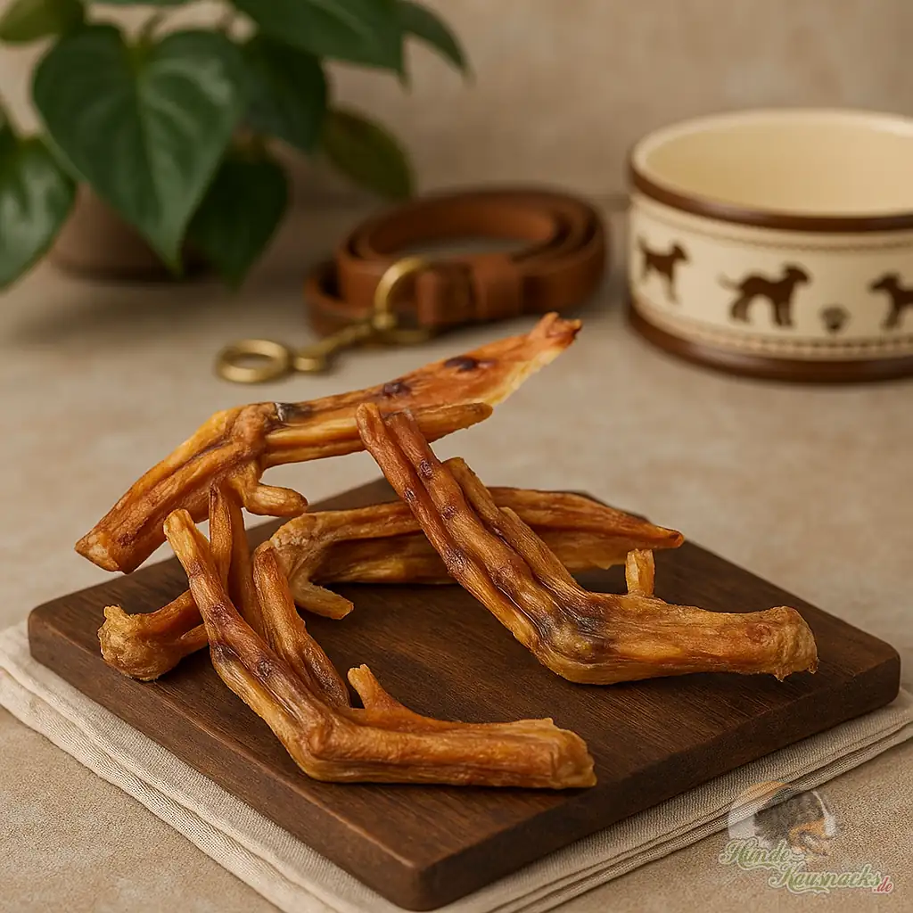 Getrocknete Entenfüße, knuspriger Hundesnack, naturbelassen und hypoallergen