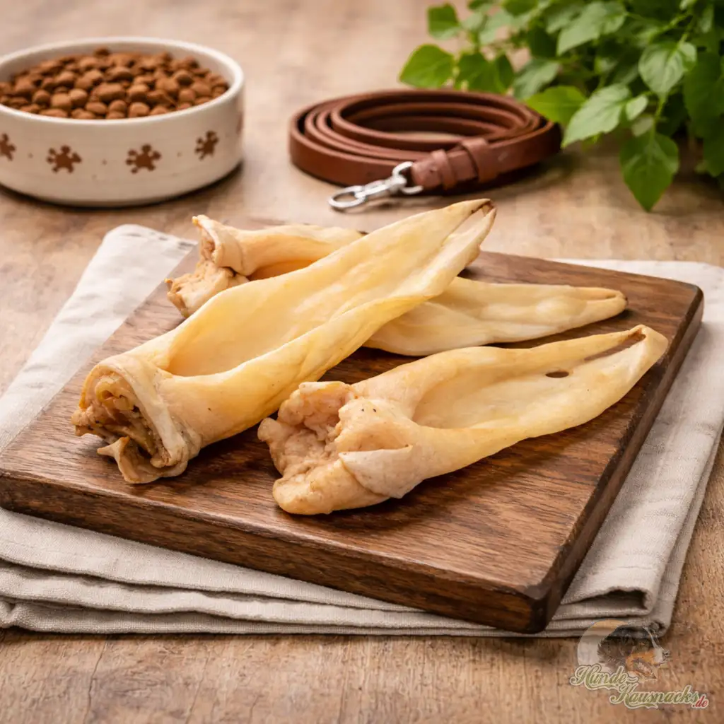 Handsortierte Hirschohren (Wild) Gr.M mit Muschelansatz, 90-120 gr., fettreduziert