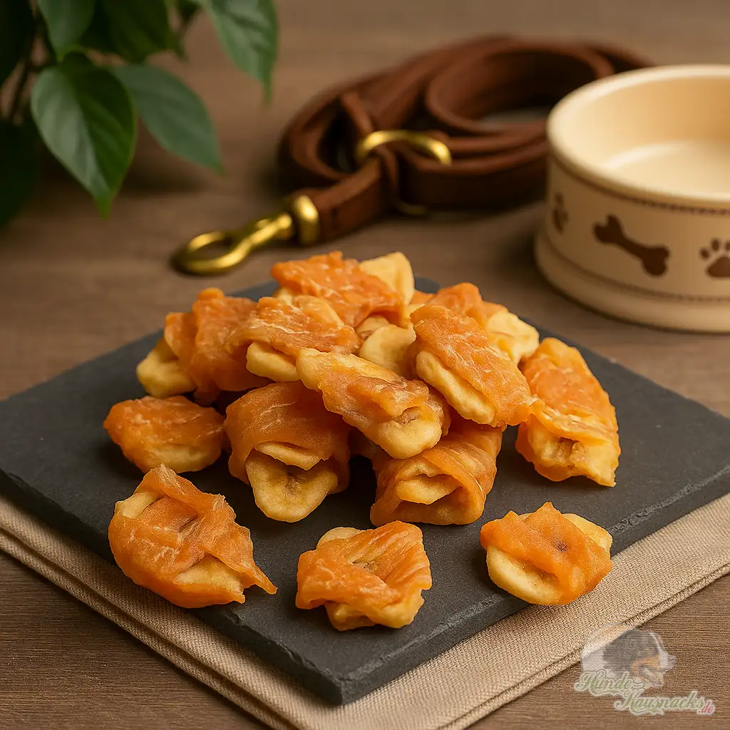 Hühnerbrust mit Banane Hundesnack, getrocknet, ohne Zusätze