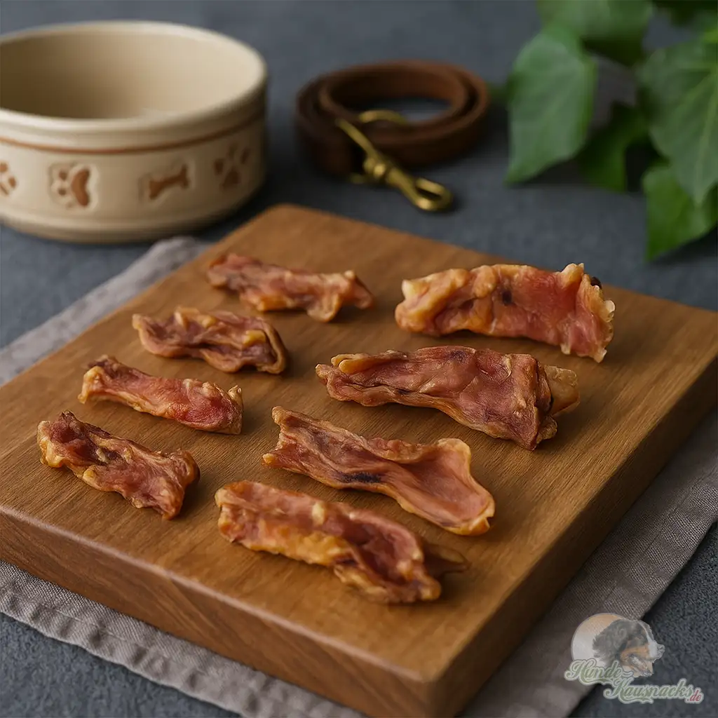 Straußen-Fußsehne für Hunde, hypoallergen, naturbelassen und ohne Zusätze.