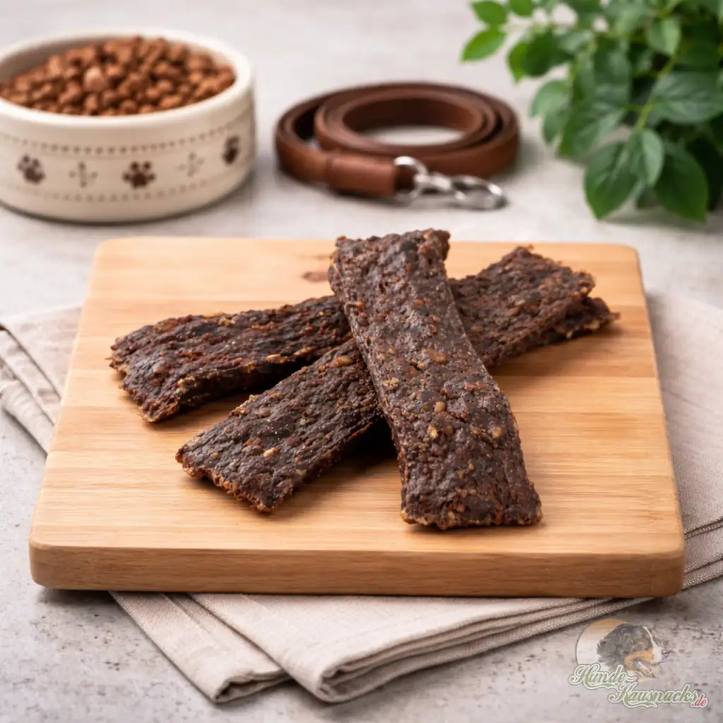 Getrocknete Reh-Fleischstreifen Natur als Kauartikel für Hunde