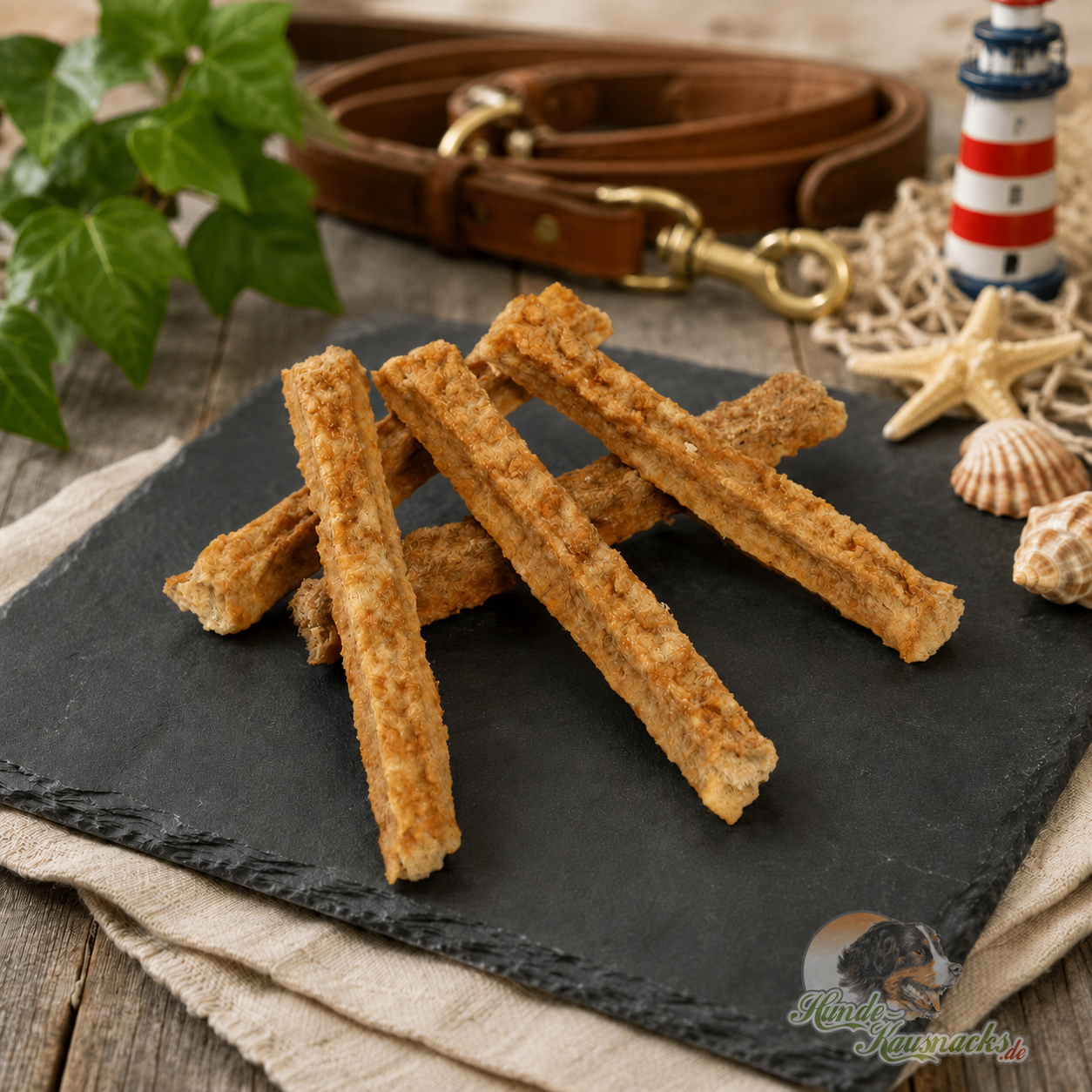 Lachsfleisch-Sticks für Hunde