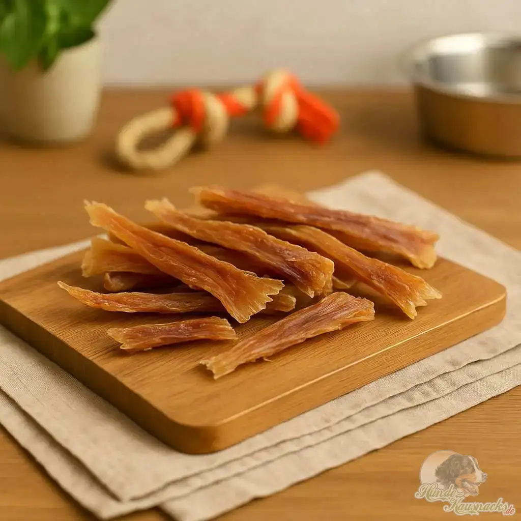 Achillessehnen geschnitten für Hunde – getrockneter Kausnack aus 100 % Rind, fettarm und gesund