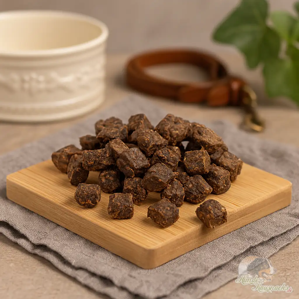 Kleine Trainingswürfel aus Lammfleisch, 1,5 cm Belohnungshappen als Hundesnack ohne Zusätze