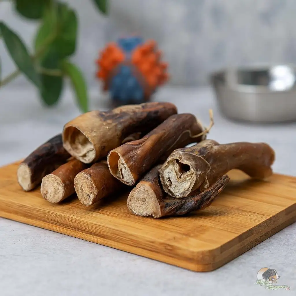 Ochsenziemerbruch für Hunde – getrockneter Kausnack aus Rind, fettarm, naturbelassen und perfekt als Belohnungshappen