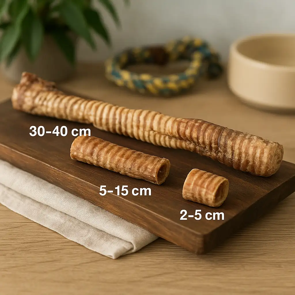 Rinderstrossen naturbelassene, getrocknete Hundesnacks aus Rind, gesunder Kausnack für kleine bis große Hunde