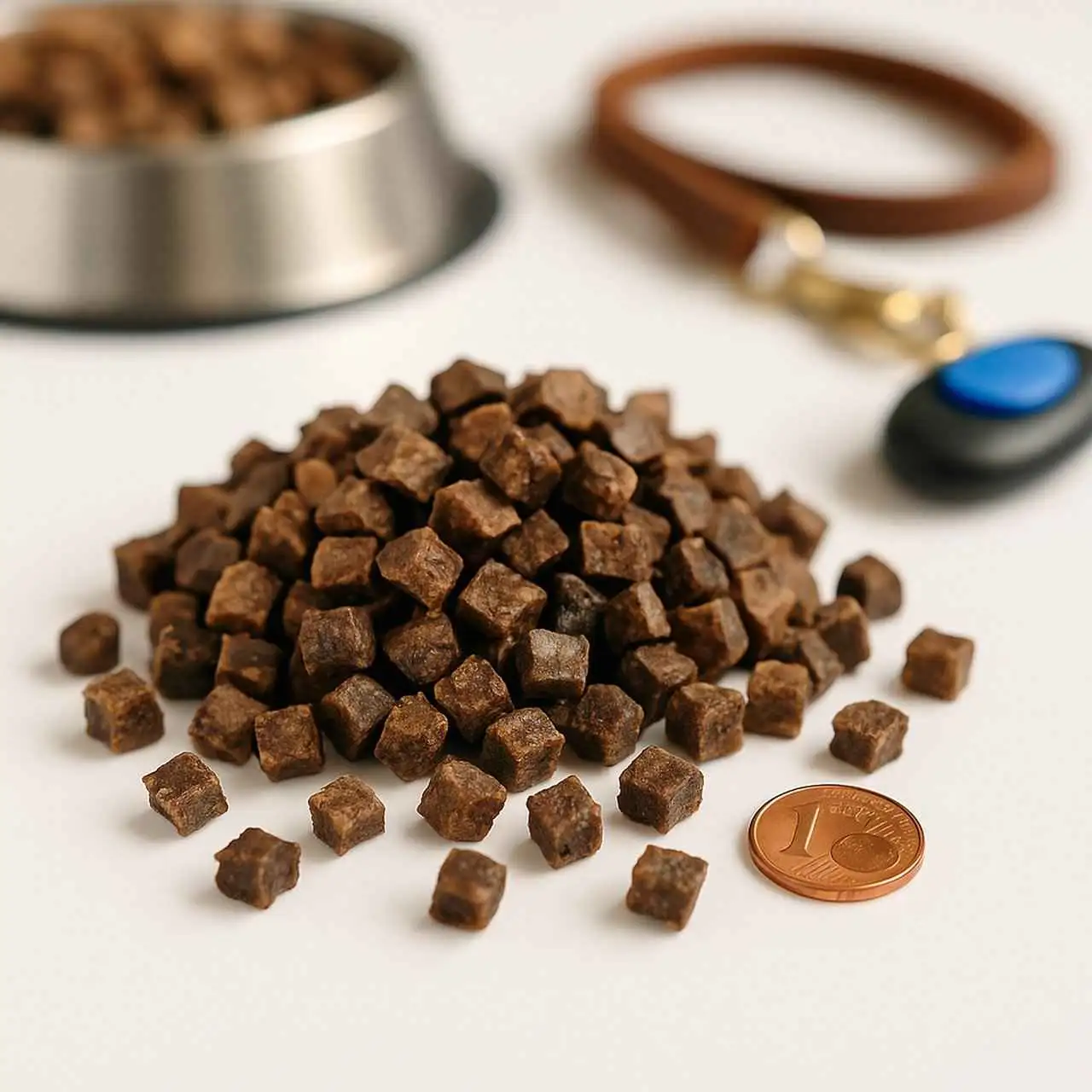 Mini-Trainingswürfel Rinderlunge, klein, knusprig, natürlicher Hundesnack