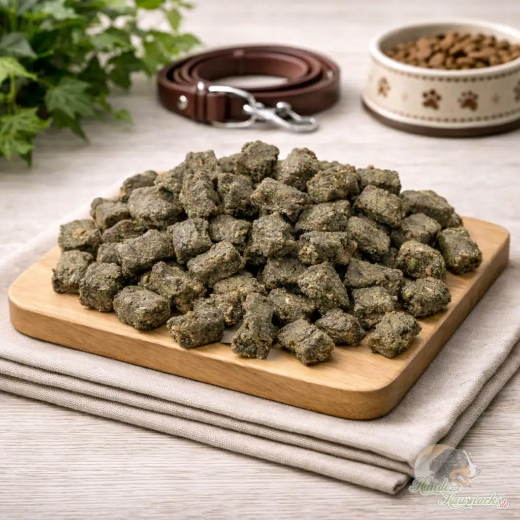 Vegane Trainingssnacks mit Kräutern, getreidefrei und hypoallergen