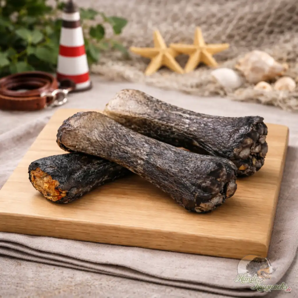 Kauknochen mit Lachsfüllung 10cm