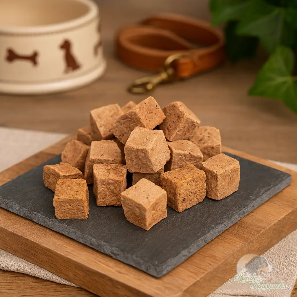 Trainingshappen-Pferdefleisch als natürlicher Hundesnack in 2x2 cm Würfeln