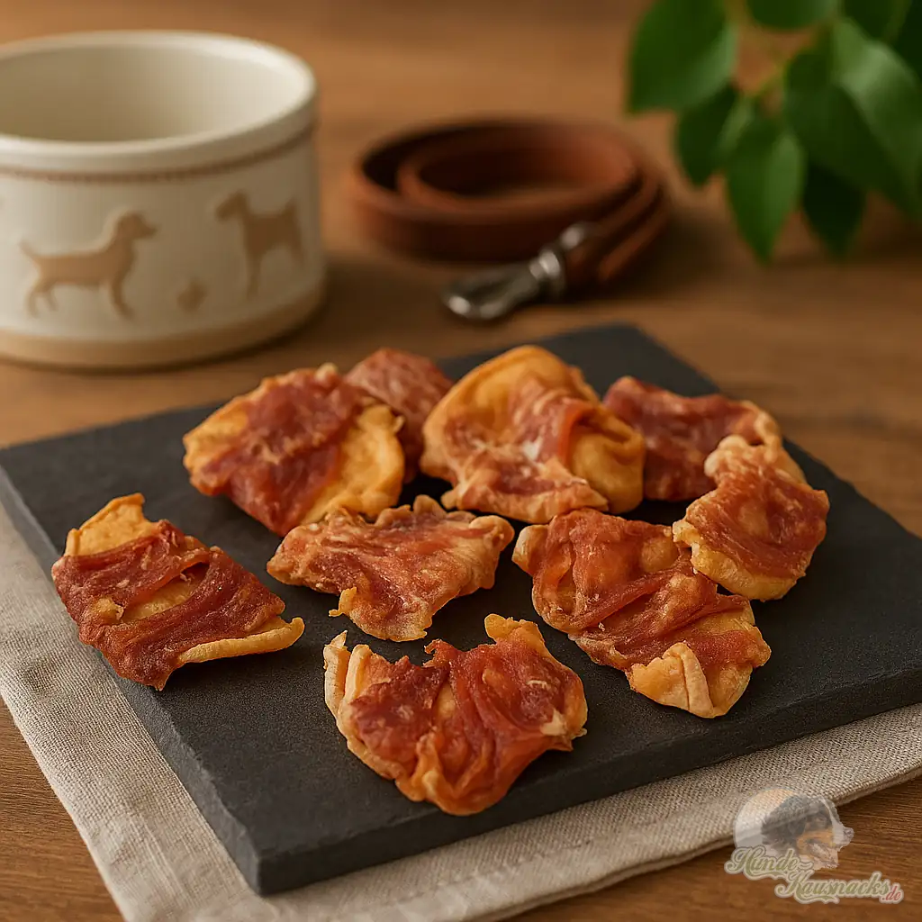 Hühnerbrust mit Apfel Hundesnack, getrocknet, ohne Zusätze