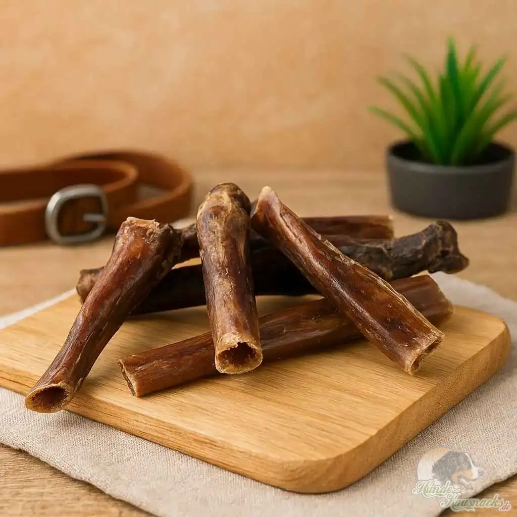 Rinder-Dörrfleisch Rund ca. 12 cm für Hunde – natürlicher, proteinreicher Hundesnack aus 100 % Rindfleisch, fettarm, ohne Zusätze, aus EU-Produktion