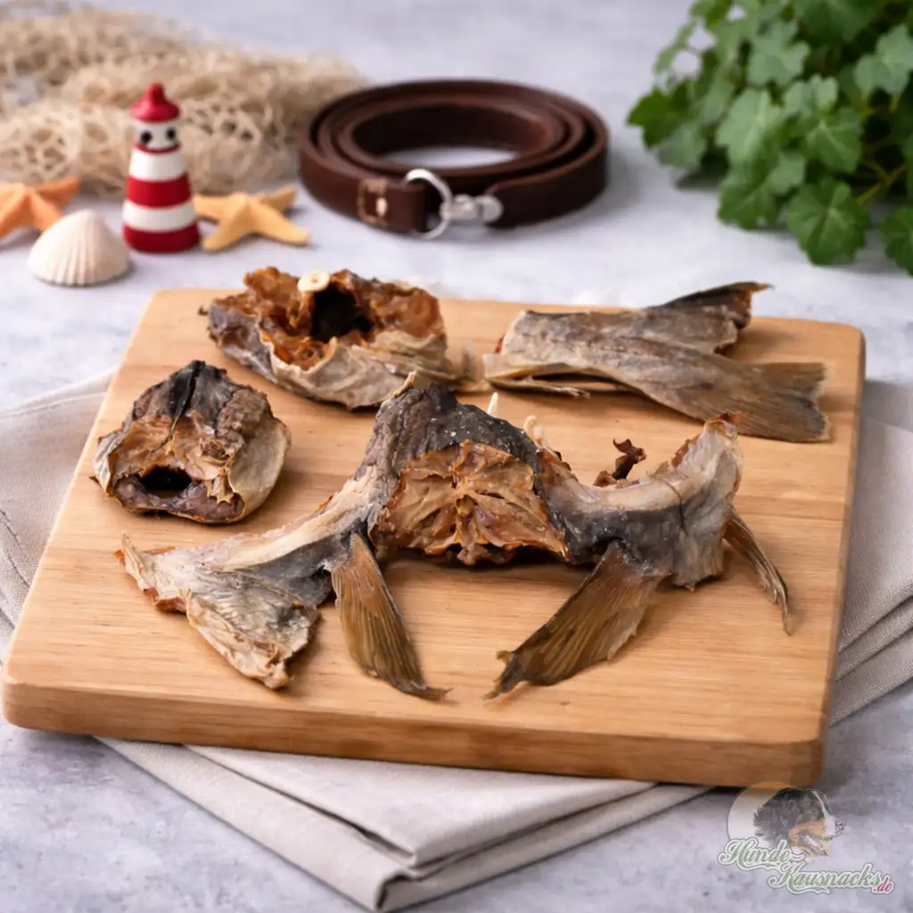Stockfisch geschnitten als naturbelassener Hundesnack, portionierbar fürs Training
