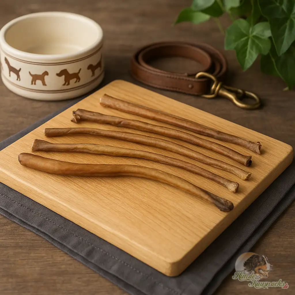 Getrocknete Putenstrossen als feiner Knabbersnack für kleine und große Hunde