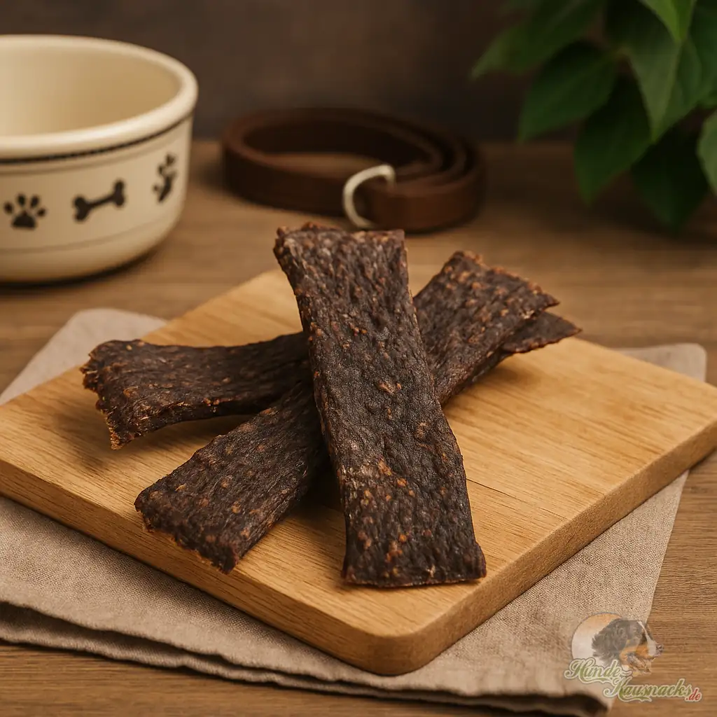 Ziegen-Fleischstreifen Natur – fettarmer Hundesnack aus 100 % Ziege.