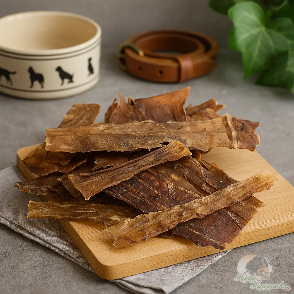 Straußen Crispis für Hunde, knusprig, natürlich, hypoallergen, ideal als Trainingsleckerli.