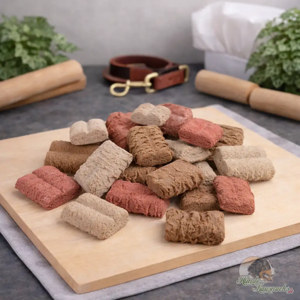 Mini-Tandem-Kuchen Hundeleckerli bunt