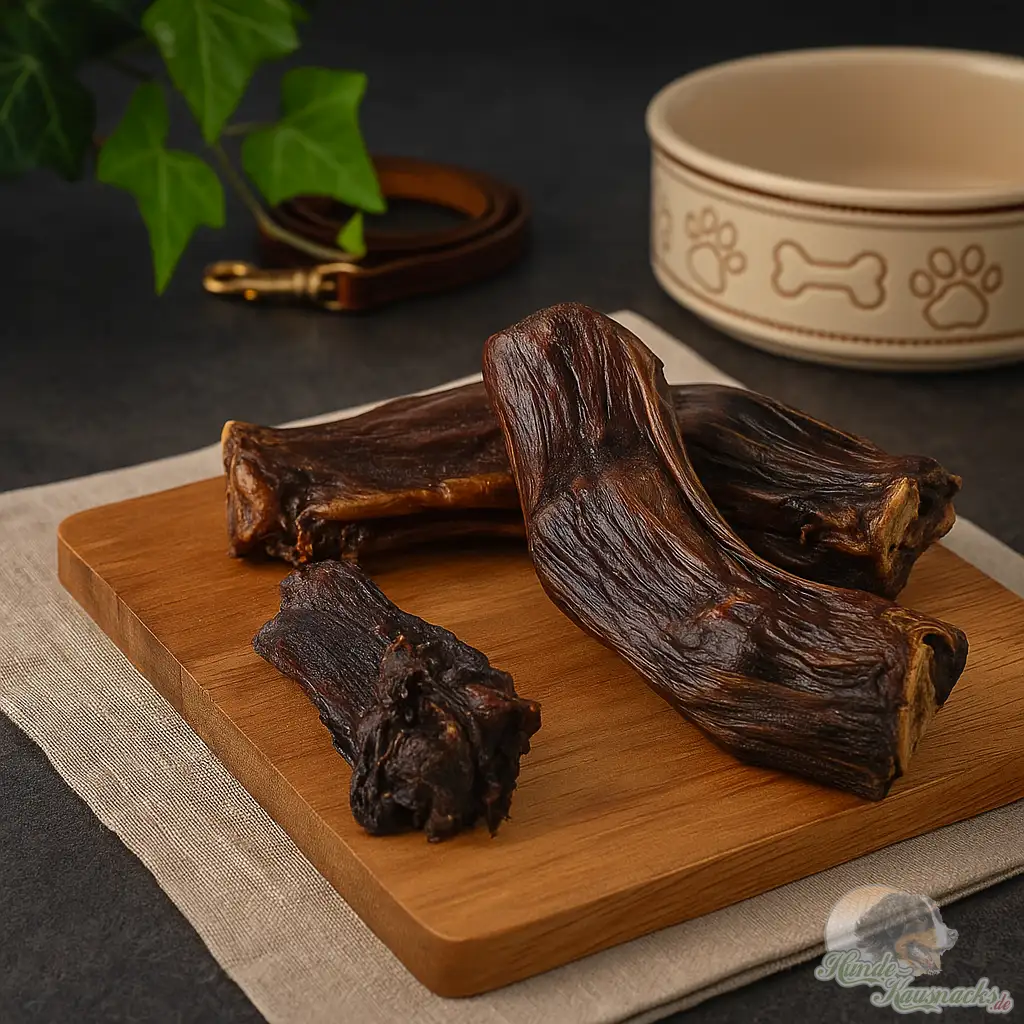 Straußenhals geschnitten Gr.M, natürlicher Hundesnack, hypoallergen, mittelgroße Stücke.