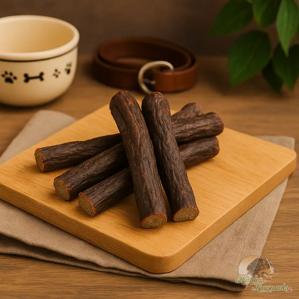 Ziegenfleisch-Rolls, 12 cm – hypoallergener Hundesnack aus 100 % Ziege.