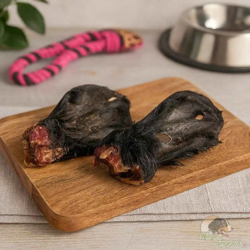 Rinderohren mit Fell für Hunde – getrockneter, naturbelassener Hundekauartikel aus der EU, gesunder Kausnack aus 100 % Rind
