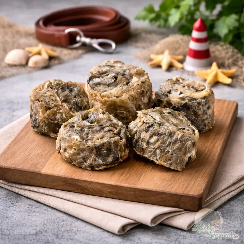 Kabeljauhaut-Taler als fettarmer Kausnack für Hunde