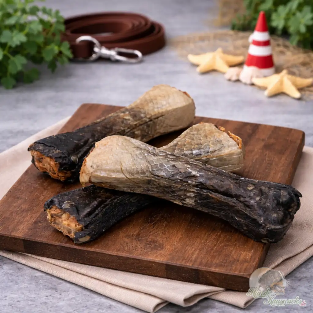 Kauknochen aus 100% Lachshaut