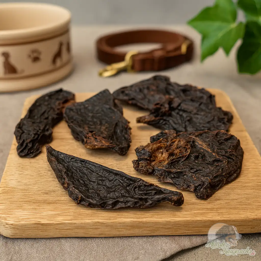 Getrocknete Rehleber als fettarmer Hundekauartikel