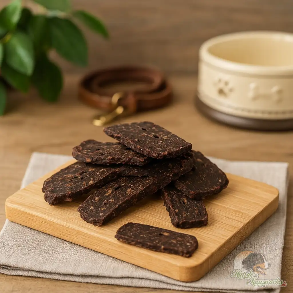 Getrocknetes Lammbrust-Filet aus 100% Lamm als Kauartikel für Hunde, gut portionierbar