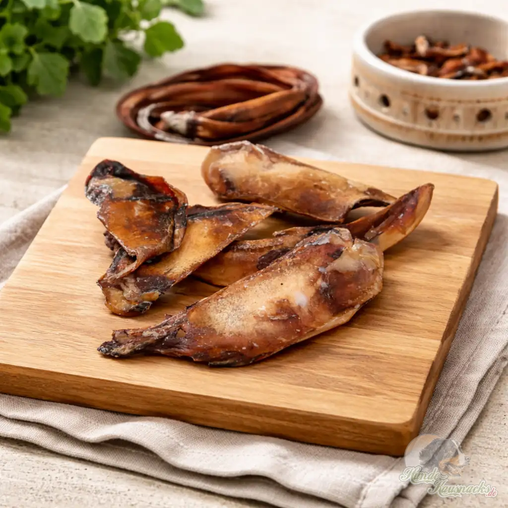 Getrocknete Reh-Schulterblattsehne Scapula als Kauartikel für Hunde