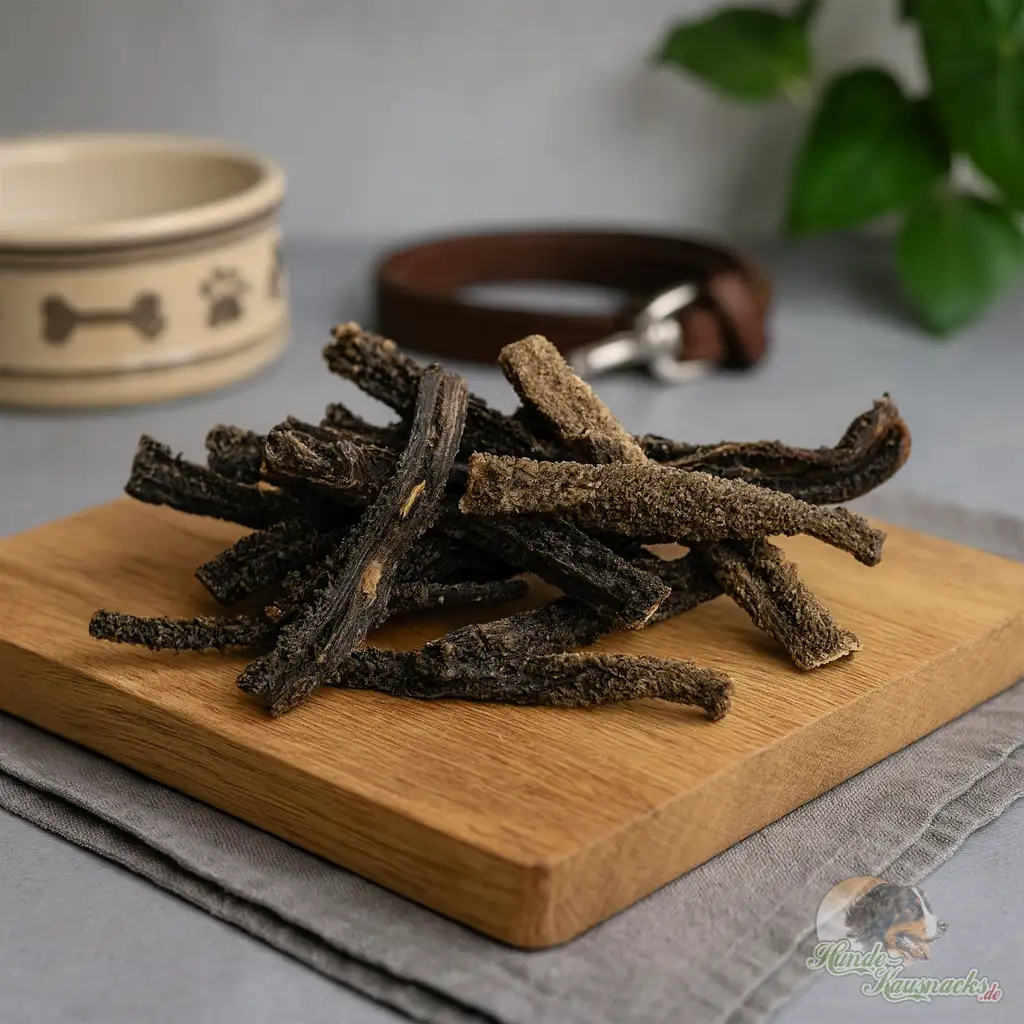 Getrocknete Lammpansen-Stangen 12 cm als natürlicher Kausnack für Hunde