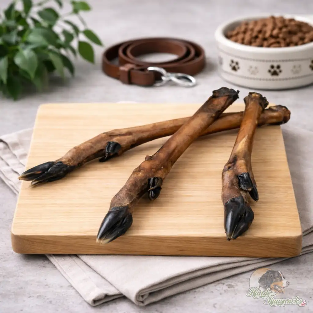 Rehunterbein mit Huf, harter Wild-Kauartikel ca.100 gr. und ca.30 cm lang