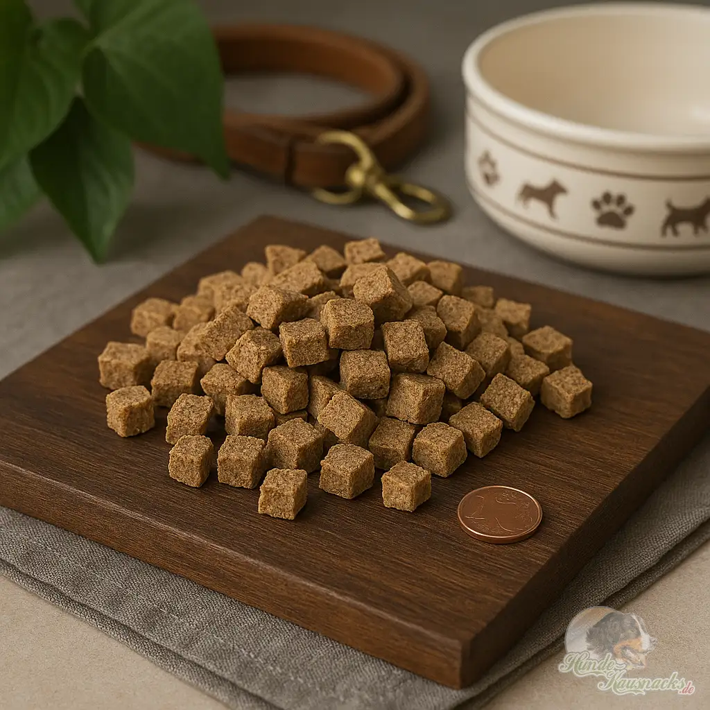 Mini-Trainingswürfel-Rehfleisch als kleiner 1x1 cm Hundesnack fürs Training