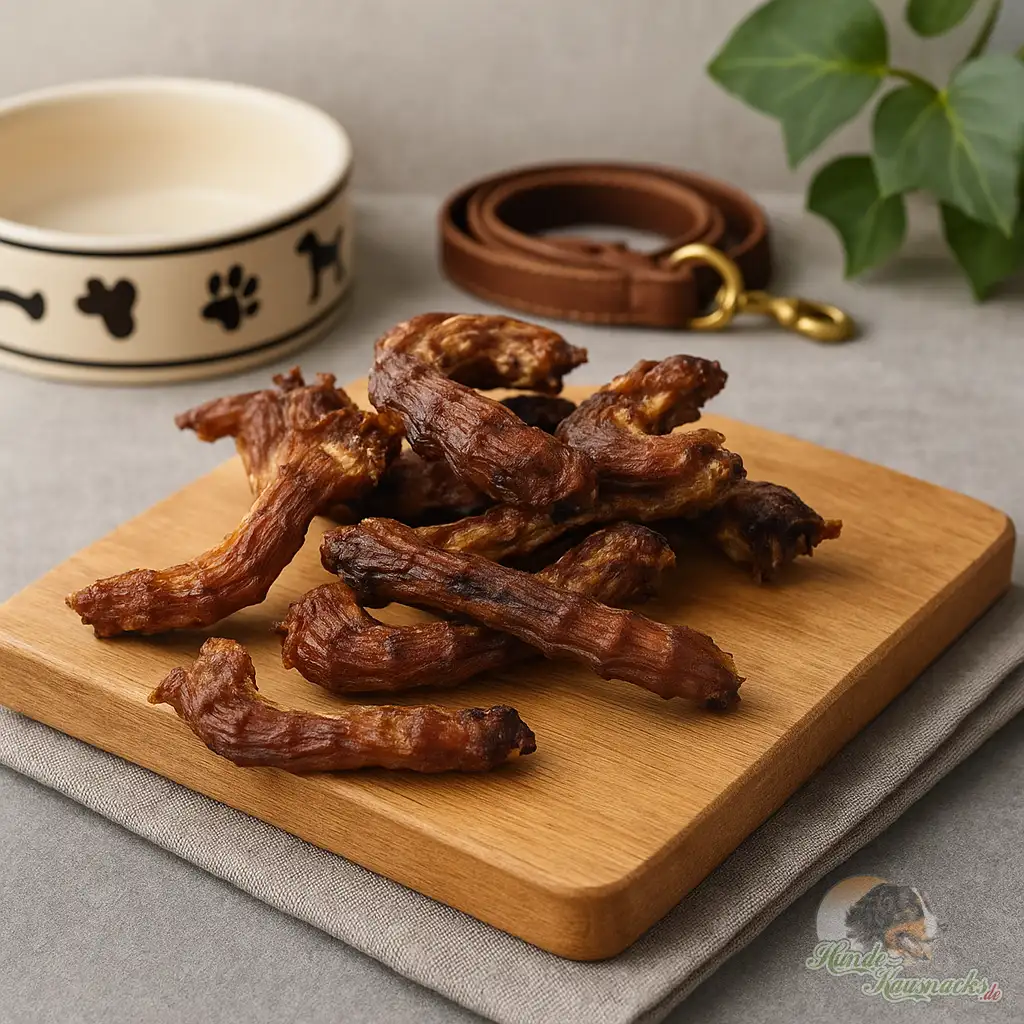 Getrocknete Hähnchenhälse, fettarmer Hundekausnack ohne Zusätze