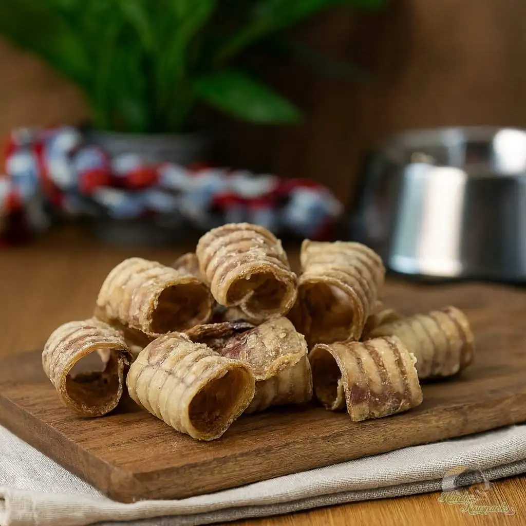 Rinderstrossen ca. 2–5 cm – getrocknete, naturbelassene Hundesnacks aus Rind, gesunder Kauartikel für Hunde aller Größen